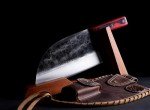 HIDAMOS Handforged Serbian Cleaver - Carbon Steel Knife