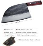 HIDAMOS Handforged Serbian Cleaver - Carbon Steel Knife