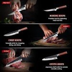 Huusk 6-Piece Handmade Japanese Chef Knife Set