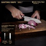 Kanngou 7" Santoku Knife with Pakkawood Handle