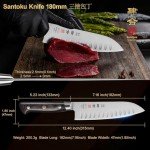 Kanngou 7" Santoku Knife with Pakkawood Handle