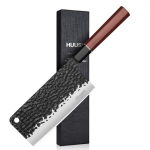 Huusk Japanese Hand Forged Meat Cleaver Knife