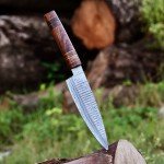 Custom Hand Forged Japanese Santoku Chef Knife