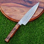 Custom Hand Forged Japanese Santoku Chef Knife