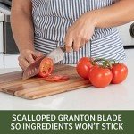 WLRAPSKY 7-inch Santoku Knife for Kitchen Prep