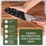WLRAPSKY 7-inch Santoku Knife for Kitchen Prep