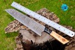 13" Handmade Damascus Japanese Chef Knife