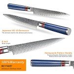 WeKit 6-Inch VG10 Damascus Utility Knife