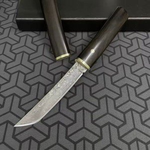Damascus Steel Traditional Japanese Tanto Knife