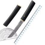 Damascus Steel Traditional Japanese Tanto Knife