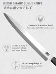 SHAN ZU 10" Sushi Knife with Sandalwood Handle