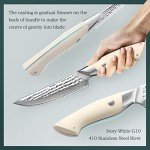 HEZHEN 4-Piece Damascus Steel Steak Knife Set
