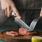 HEZHEN 4-Piece Damascus Steel Steak Knife Set