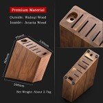 Damascus Kitchen Knife Block Set - 8 Pieces