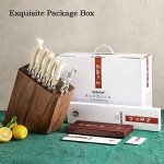 Damascus Kitchen Knife Block Set - 8 Pieces