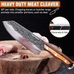 Naitesen 4PCS Hand Forged Meat Knife Set