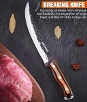 Naitesen 4PCS Hand Forged Meat Knife Set
