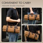 HEZHEN Heavy Duty Knife Roll Bag with 12 Slots