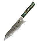 Damascus Kiritsuke Chef Knife with Unique Handle