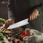 Damascus Kiritsuke Chef Knife with Unique Handle