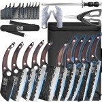 Japanese High-Carbon Steel Kitchen Knife Set