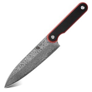 FINTISO 8-Inch Damascus Chef Knife with G10 Handle