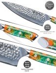 SANMUZUO 8" Professional Hammered Chef Knife