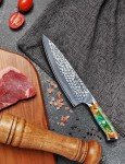 SANMUZUO 8" Professional Hammered Chef Knife