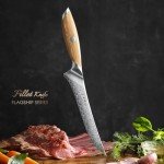 HEZHEN 7.3" Damascus Flex Boning Knife