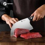 FINTISO 6.5 Inch High Carbon Stainless Steel Cleaver