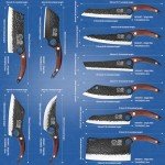 XYJ Professional High-Carbon Steel Knife Set