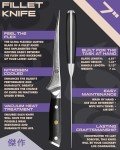 7 inch KESSAKU Damascus Fillet Knife