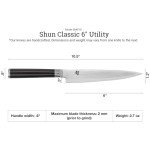 Shun Classic Utility Knife: Precision Japanese Craftsmanship