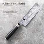 Handcrafted Shun Classic Nakiri Knife, Perfect Japanese Kitchen Tool