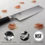 Handcrafted Shun Classic Nakiri Knife, Perfect Japanese Kitchen Tool