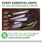 FOXEL 10" Serrated Japanese Bread Knife - Kitchen Essential