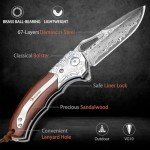 Lionex 7-Inch Damascus Santoku Chef Knife