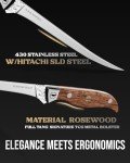 Professional 7" Fillet Knife - Japanese High Carbon Steel