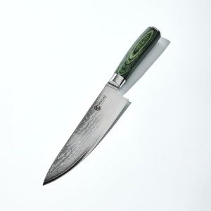 8-Inch Japanese Damascus Chef's Knife with Pakkawood Handle