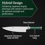 8-Inch Japanese Damascus Chef's Knife with Pakkawood Handle