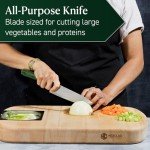 8-Inch Japanese Damascus Chef's Knife with Pakkawood Handle