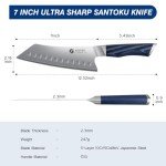 FINTISO 7-Inch Ultra Sharp Japanese Chef Knife