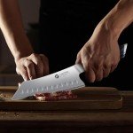 FINTISO 7-Inch Ultra Sharp Japanese Chef Knife
