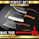 Hand-Forged 3-Piece Japanese Butcher Knife Set