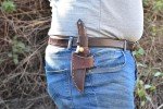 Handmade 9" Damascus Steel Straight-Spine Knife