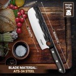 Huusk Knives from Japan, Nakiri Knife Vegetable Cleaver, Japanese Premium High Carbon Steel Hand Forged Sharp Asian Knife Multipurpose Chef Knife Medium-heavy Duty for Kitchen Christmas Gifts for Dad