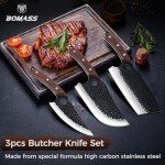 Hand Forged Japanese Knife Set for Meat Cutting