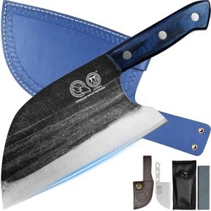 Precision Japanese Butcher Knife with Sheath - 8