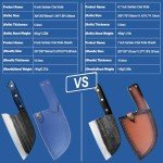 Precision Japanese Butcher Knife with Sheath - 8