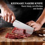 KEEMAKE 7-Inch Nakiri Japanese Kitchen Knife